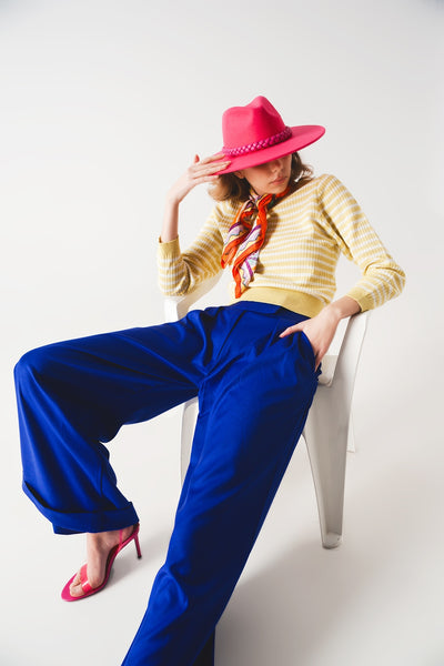 Yellow striped Sweater