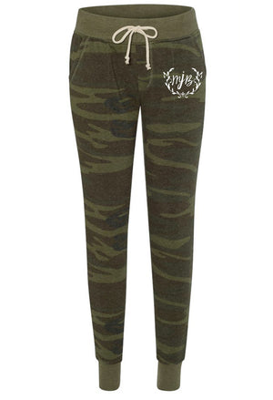 Camo Joggers With Logo - Melissa Jean Boutique