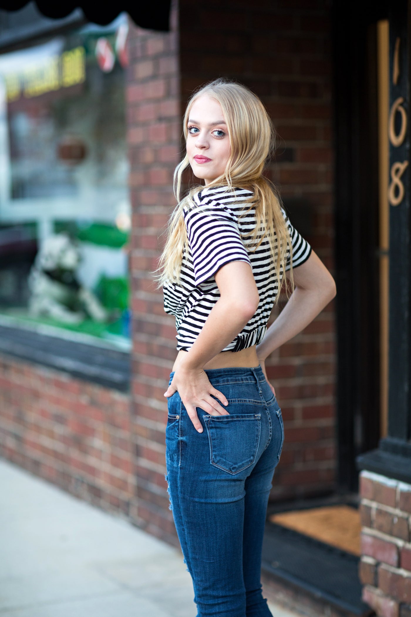 Alexa Cuff Skinny Ankle Jeans - Melissa Jean Boutique