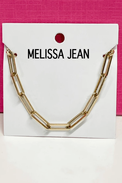 Lexi Paperclip Gold Necklace