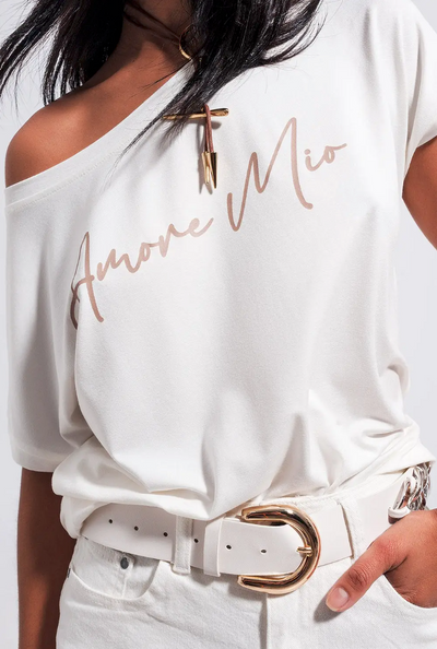 Amore Mio Boatneck Tee