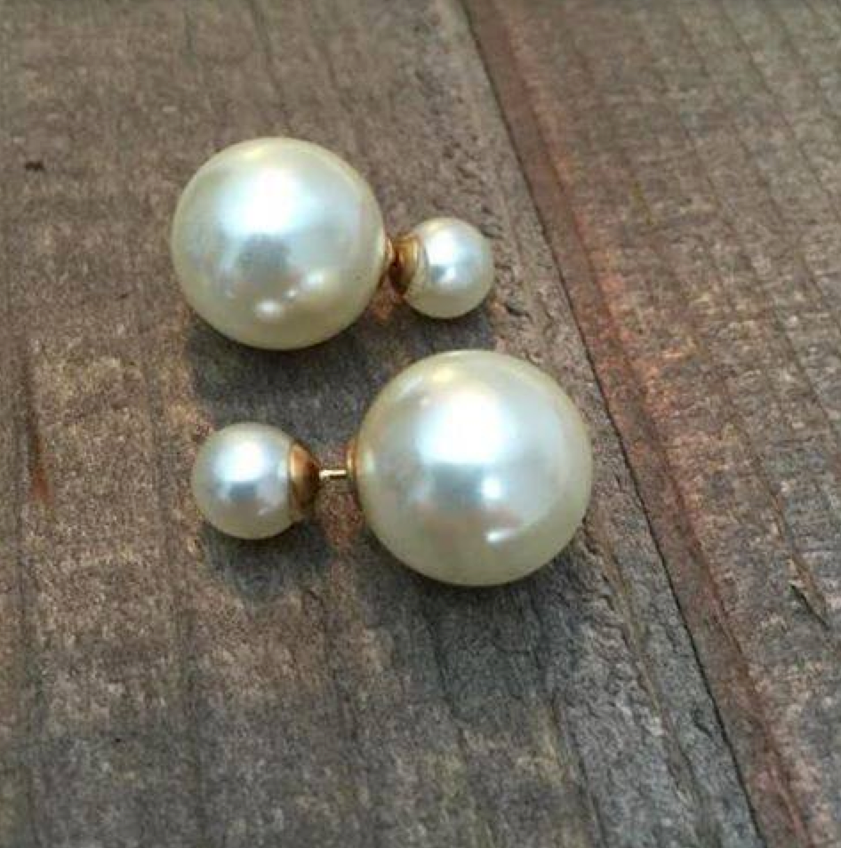 Double Pearl Earrings - Melissa Jean Boutique