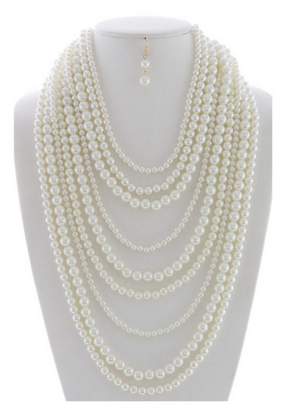 Draped in Pearls Necklace - Melissa Jean Boutique