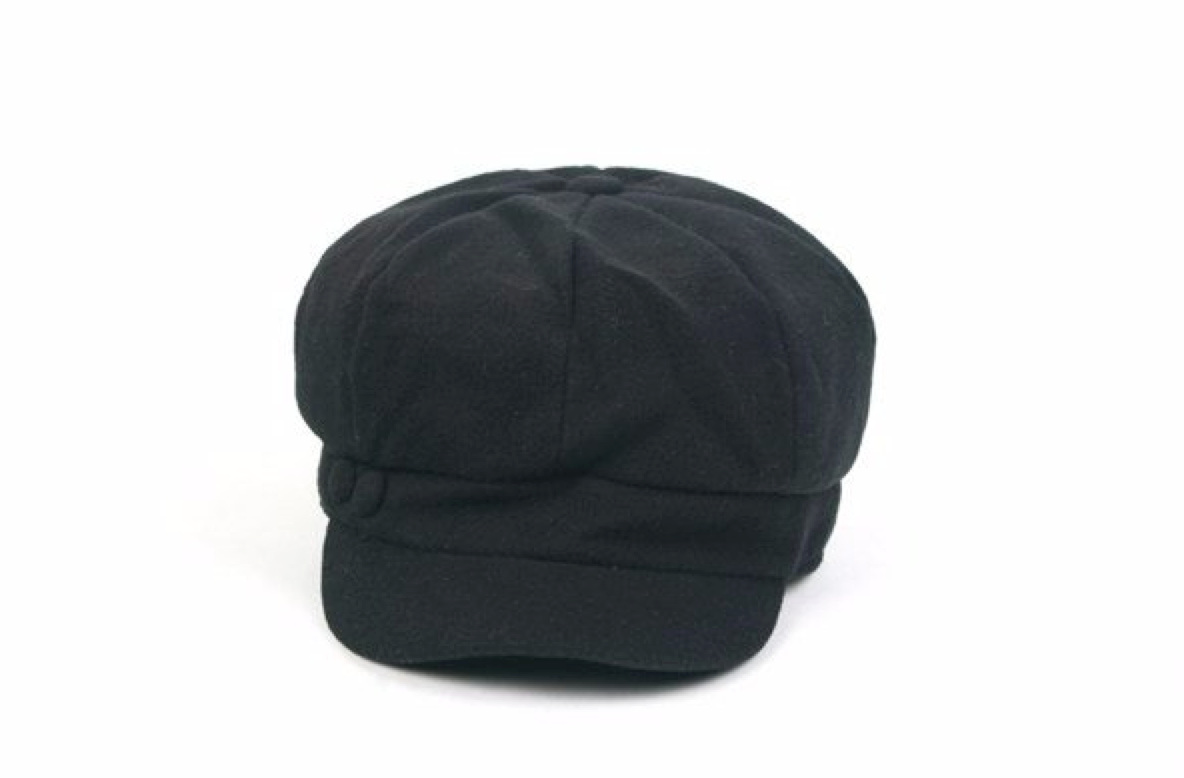 Newsboy Hat Black - Melissa Jean Boutique