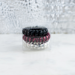 Ladybug Mini Set of 3 Hair Ties - Melissa Jean Boutique