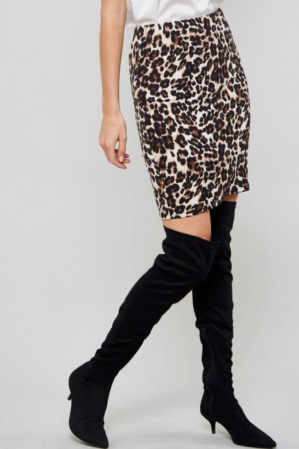 Out of the Wild Leopard Skirt - Melissa Jean Boutique